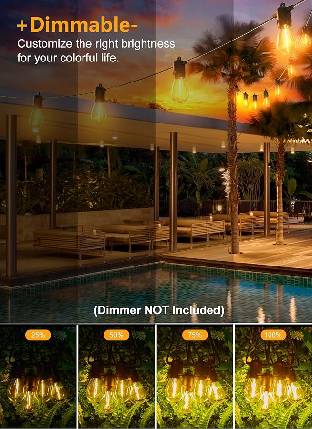 Brightown Outdoor String Lights 190FT - Image 2
