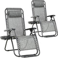 FDW Set of 2 Lawn Outdoor Deck Camping Folding Patio Beach Anti Recliner Pool by FDW