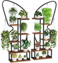 6 Tier Plant Stand Indoor Butterfly-Shaped, Tall Metal Plant Stand by Eleratorstoragehaslife