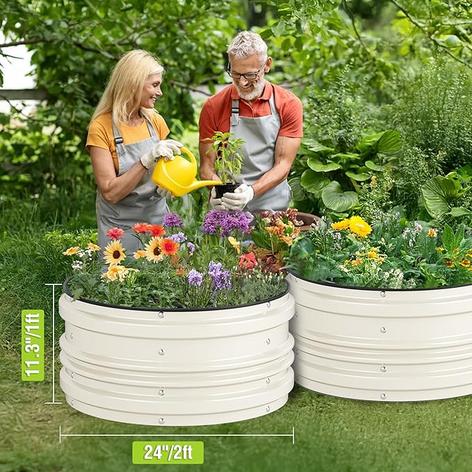 WORKPRO 3Pcs 2x2x1ft Galvanized Raised Garden Bed Set, Rust & Corrosion - Image 2