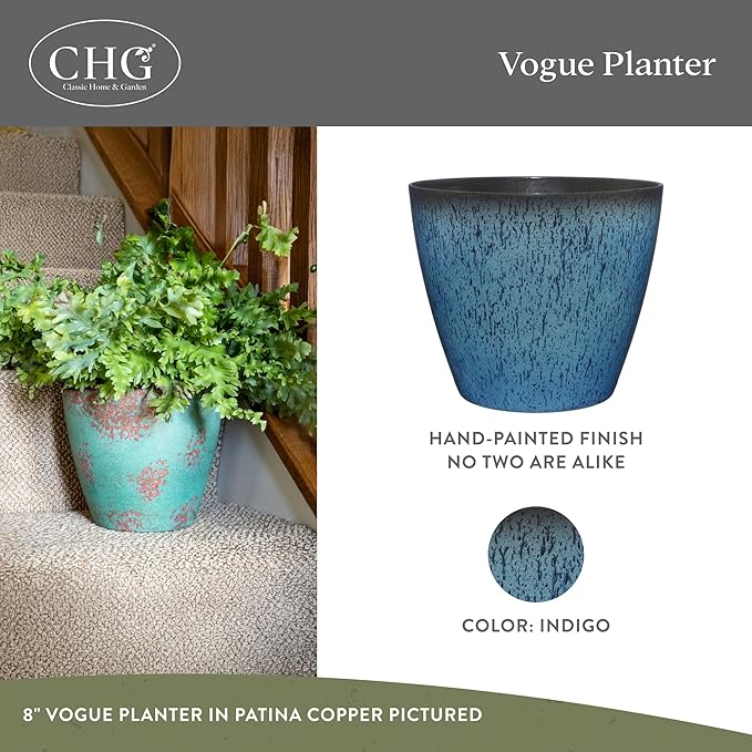 Classic Home and Garden Premiere Collection Planter, Vogue 8" - Image 2