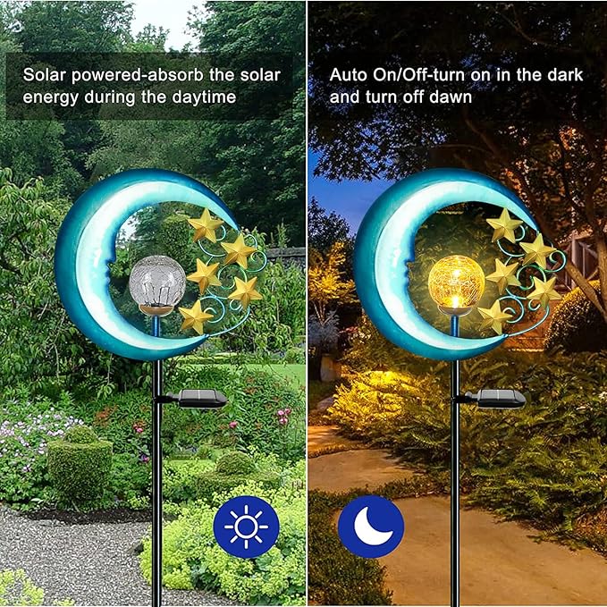 Stars Moon Solar Lights Outdoor - Image 3