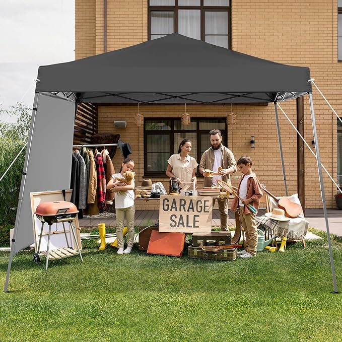 Canopy Tent, 10X10 FT Pop Up Canopy Outdoor Tent Slant Legs - Image 6