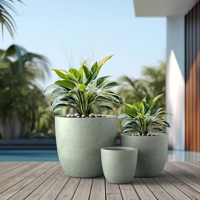 Kante 18", Outdoor Indoor Large Planter Pots - Image 3
