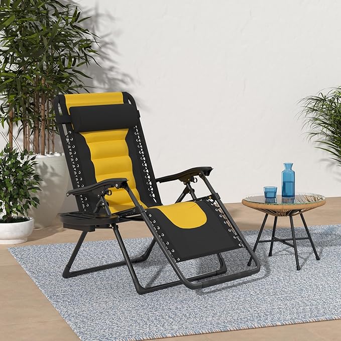 Best Choice Products Oversized Padded Zero Gravity Chair, Folding Outdoor Patio - Image 2