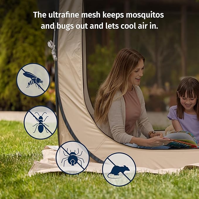 East Oak Screen House Tent Pop-Up, Portable Screen Room Canopy Instant Screen - Image 4