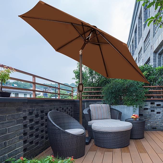 Blissun 7.5 ft Patio Umbrella, Yard Umbrella, Outdoor Market Umbrella - Image 7