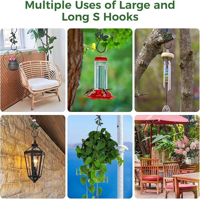 Large Decorative S Hooks, Beautiful and Vivid Plant Hook - Image 6