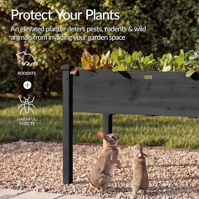 Best Choice Products 48x24x30in Raised Garden Bed, Elevated Wood Planter Box - Image 7