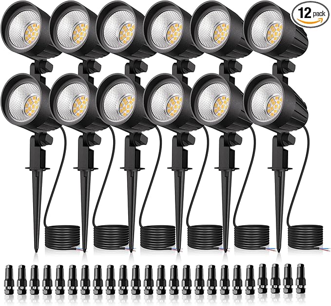 MEIKEE 7W LED Landscape Lights, 12V/24V Low Voltage Landscape Lighting IP66 by MEIKEE