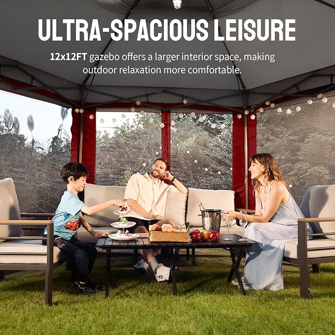 CROWN SHADES 12x12 Pop Up Gazebo - Image 4