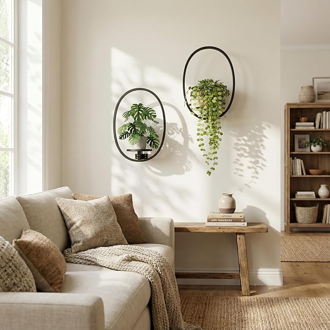 2 Pack Plant Stand Indoor Outdoor Hanging Planters - Image 5
