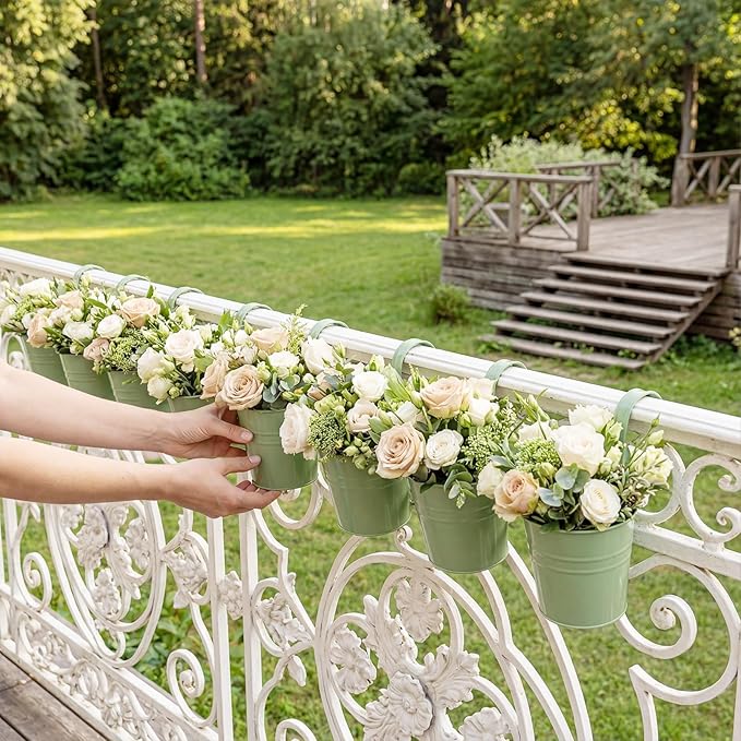 HowRU Hanging Flower Pots, Railing Planter Box - Image 6
