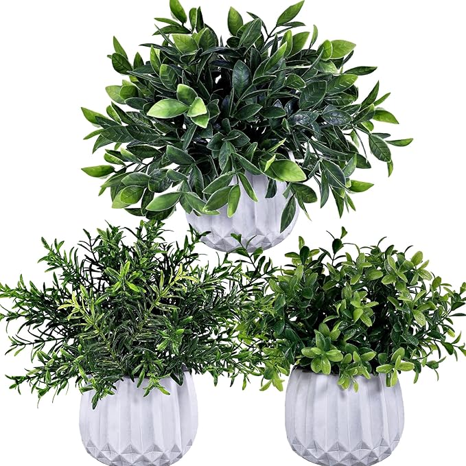 Winlyn 3 Pcs Faux Potted Plants Set by Winlyn