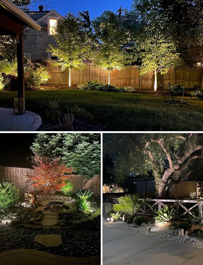 SUNVIE 12W Low Voltage Landscape Lighting LED Landscape Lights 3000K Waterproof - Image 5