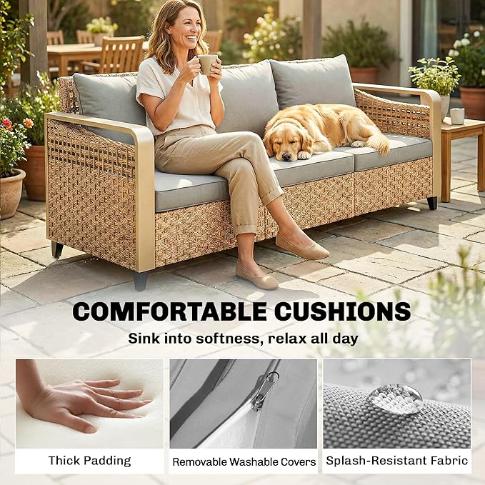 Outsunny Outdoor Patio Couch - Image 7