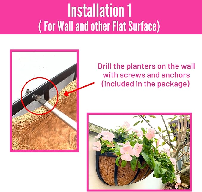 LaLaGreen Wall Planters for Outdoor Plant Deck Railing Planter Boxes for - Image 5