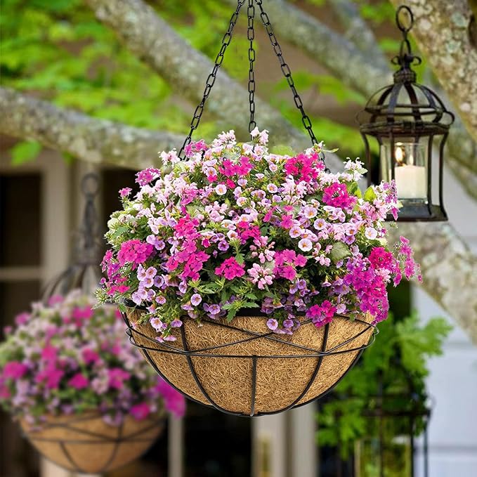 4 Pack 18 Inch Hanging Planters - Image 2