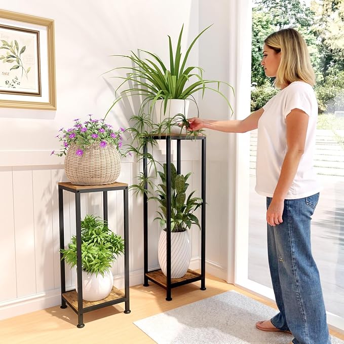 Plant Stand Indoor, Modern Corner Flower Stand - Image 5