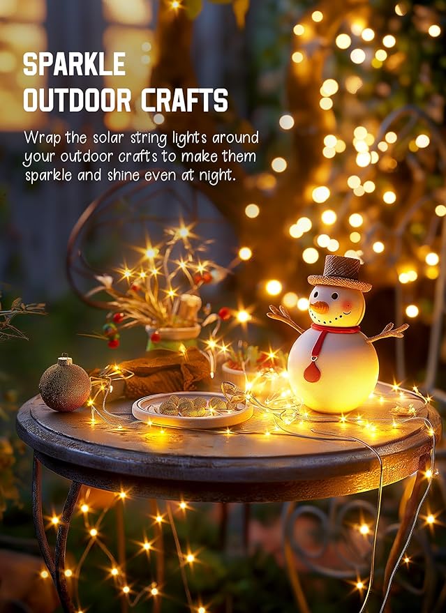 Minetom Solar String Lights for Outside, 6 Packs Total 198Ft 600 LED Outdoor - Image 9