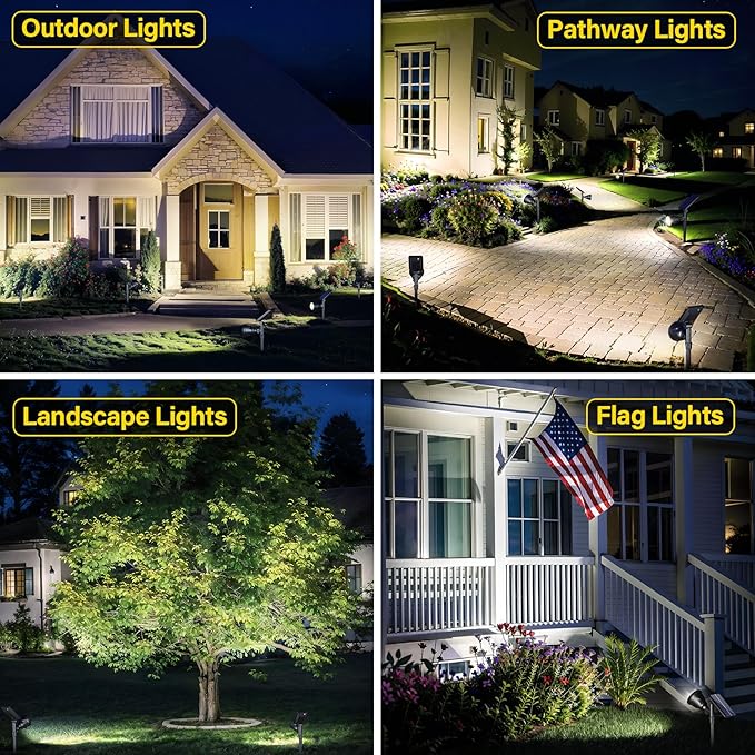 ROSHWEY Solar Spot Lights Outdoor - Image 2