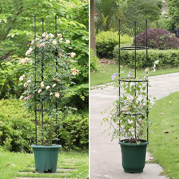 2 Pack Garden Trellis, 2 in 1 Plant Cages & Supports - Image 6