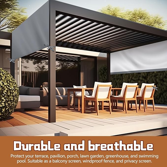 Universal Pergola Replacement Canopy Outdoor Canopy Shade Cover Waterproof - Image 7