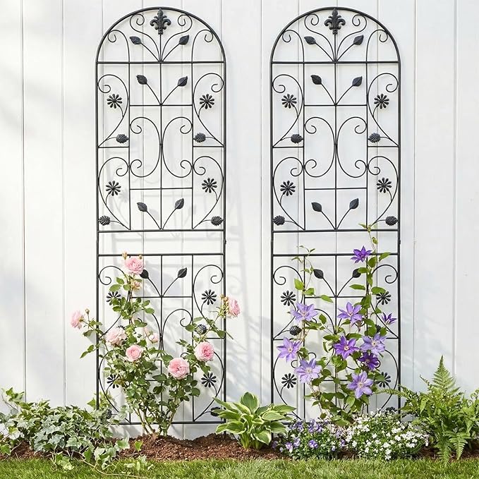 Trellis for Climbing Plants Outdoor, （2 Pack 70.8x19.6-inch）, Generic Metal - Image 4