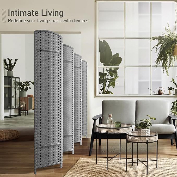 Sorbus 8 Panel Room Divider 6 ft. Tall - Image 3