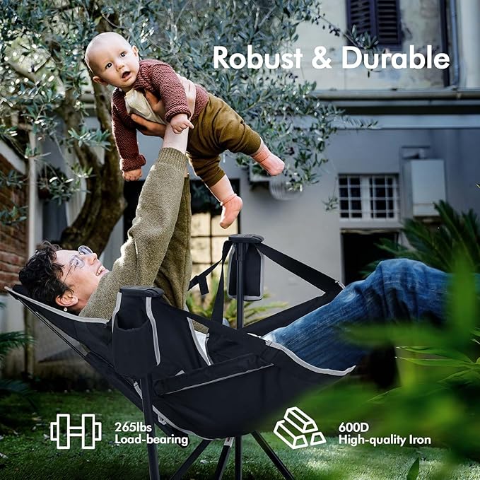 AKSOUL Hammock Camping Chair Swinging: Foldable & Portable Swing Chairs - Image 3