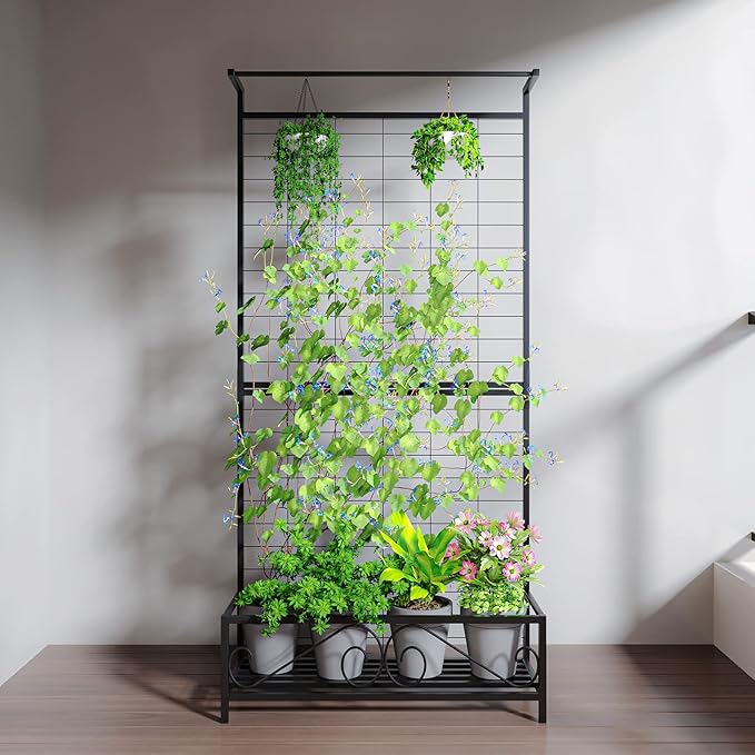 Zhongma Metal Planter with Trellis Raised Bed with Trellis - Image 2