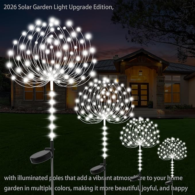 Garden Decor Solar Lights Outdoor, 155LED 8 lighting modes pole light - Image 2
