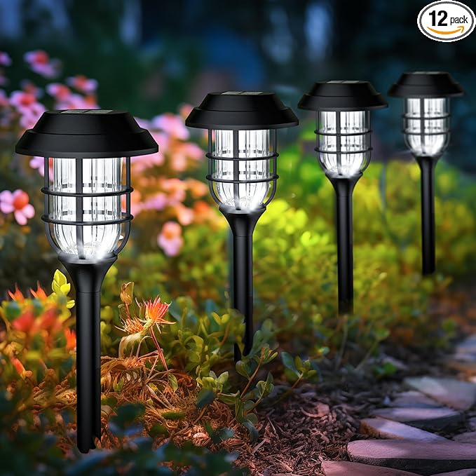 SOLPEX Solar Lights for Outside, Solar Outdoor Pathway Garden Lights Waterproof by Solpex