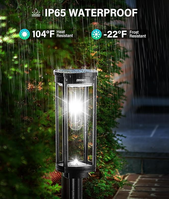 Solar Path Lights Outdoor 8 Pack, Bright Solar Pathway Lights Outside Waterproof - Image 6