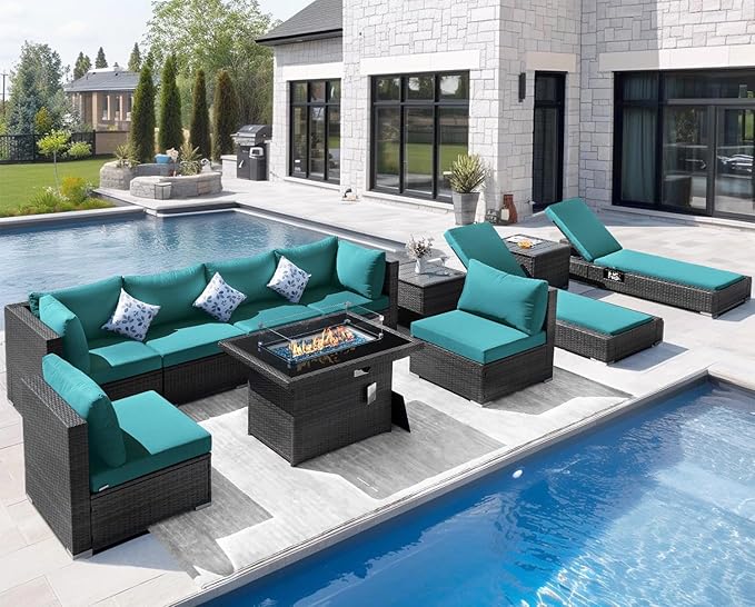 NICESOUL 11 Piece Patio Furniture Set - Image 2