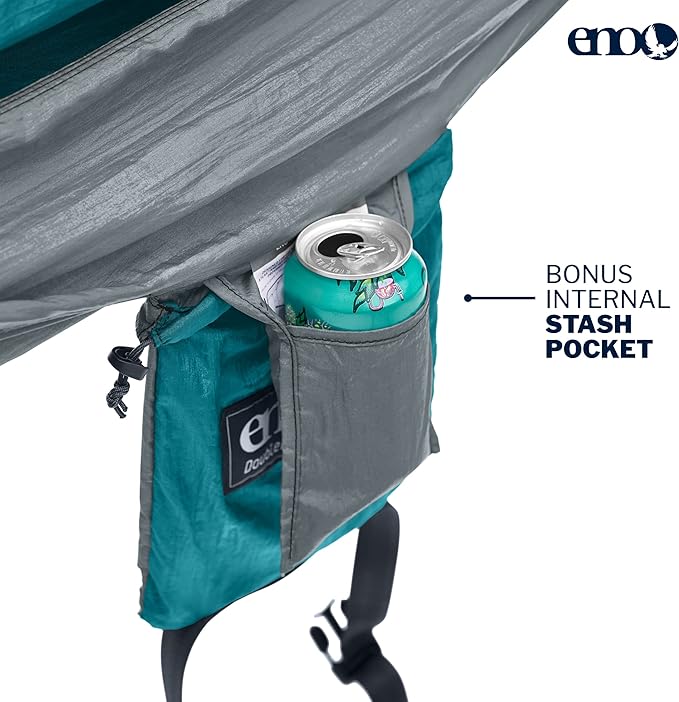 ENO, Eagles Nest Outfitters DoubleNest Lightweight Camping Hammock, 1 to 2 - Image 3