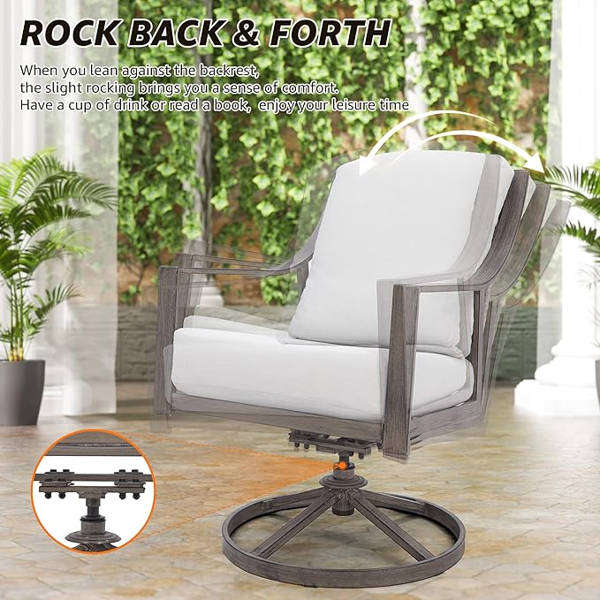 NATURAL EXPRESSIONS 5-Piece Outdoor Patio Dining Set - Image 4