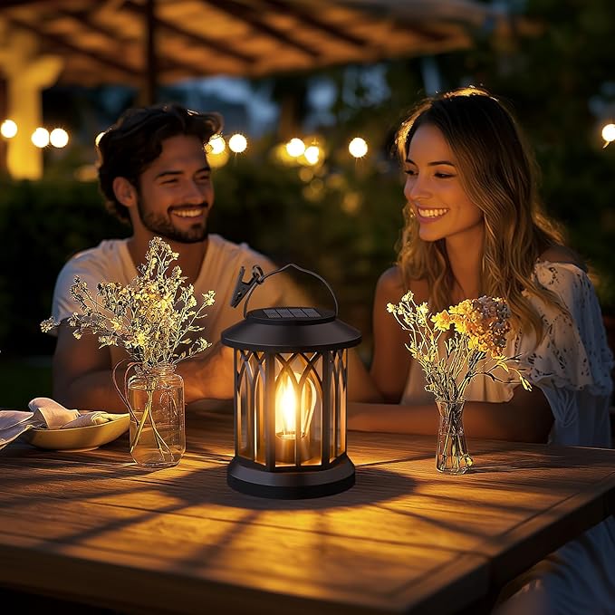 Solar Lanterns Outdoor Waterproof 4-Pack: Hanging Solar Lights - Image 4
