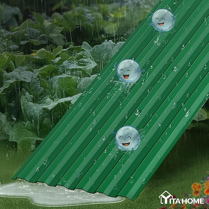 YITAHOME 4pcs 8x4x2 ft Galvanized Raised Garden Bed Kit, Large Metal Planter Box - Image 5
