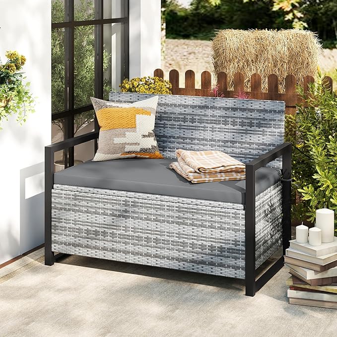 Tangkula 40 Gallon Outdoor Bench - Image 2