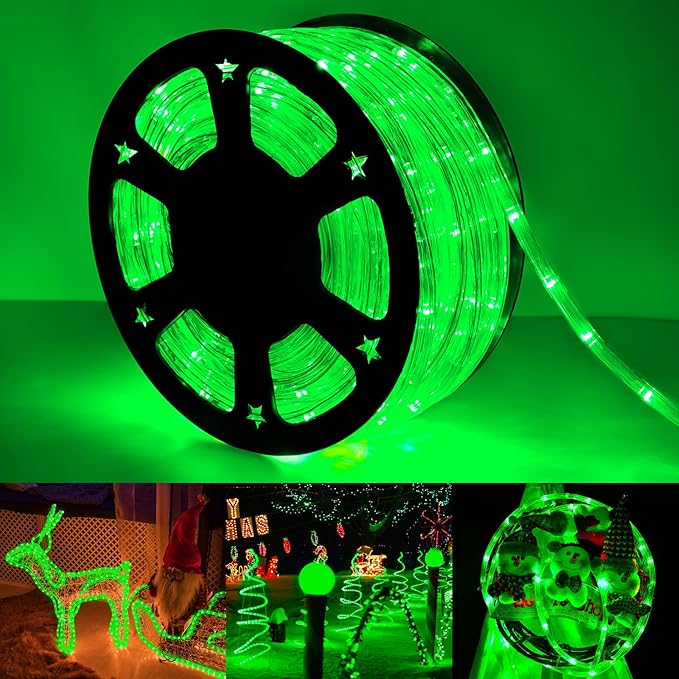 100ft LED Rope Lights Outdoor, 720 LED Connectable and Flexible Tube Lights by Jnaurb