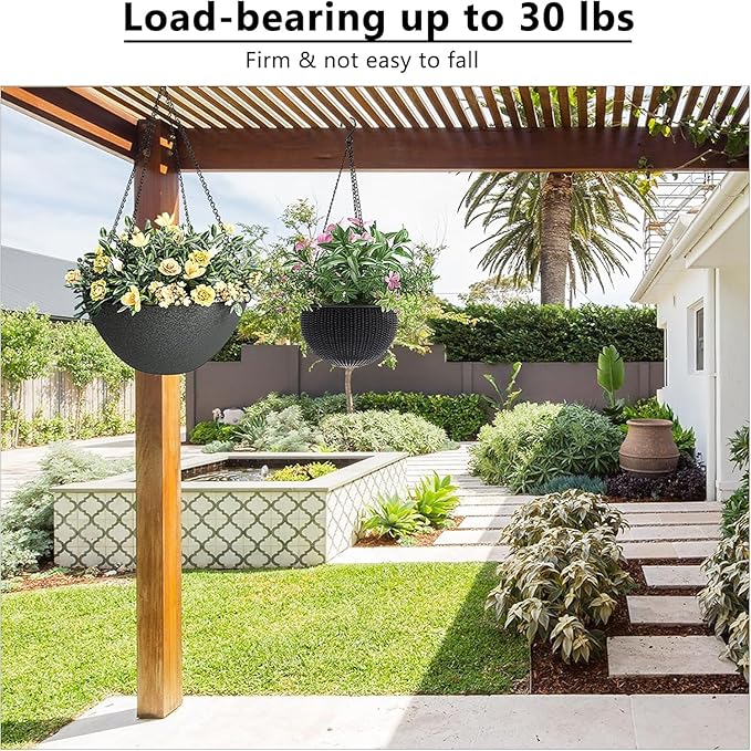 garini 6 Pack, 23 Inch Hanging Baskets Chain, Bird Feeders and Lanterns - Image 2