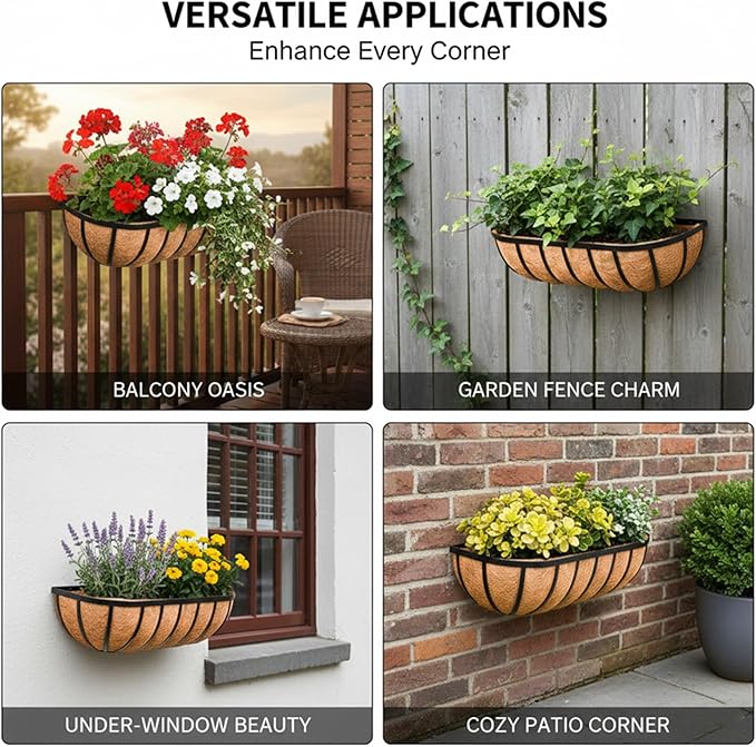 30“ Window Box Railing Planter - Image 7