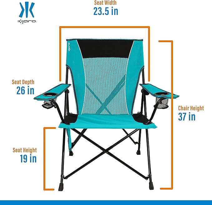 Kijaro Dual Lock Portable Camping Chair - Image 3