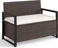 RELAX4LIFE Wicker Outdoor Bench by RELAX4LIFE