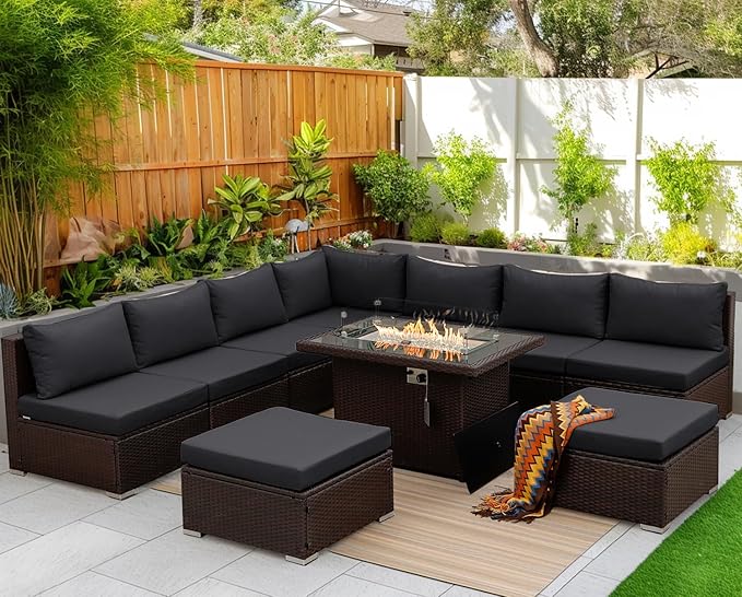 NICESOUL 10 Piece Outdoor Patio Furniture Set - Image 2