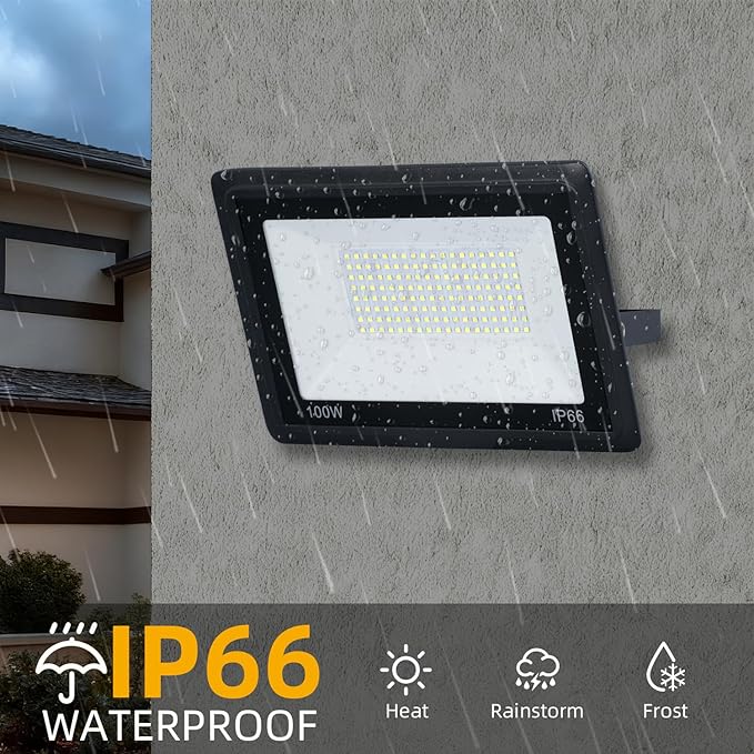 200W LED Flood Lights Outdoor, 6500k Daylight White Outdoor LED Lights - Image 2
