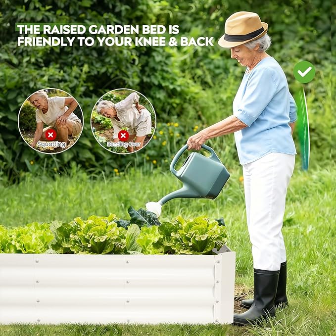 ZORMY 2 Pcs 4x2x1ft Galvanized Raised Garden Bed Outdoor, Metal Planter Boxes - Image 3
