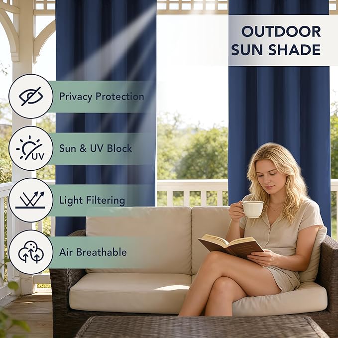 Outdoor Curtains for Patio Waterproof - Image 3