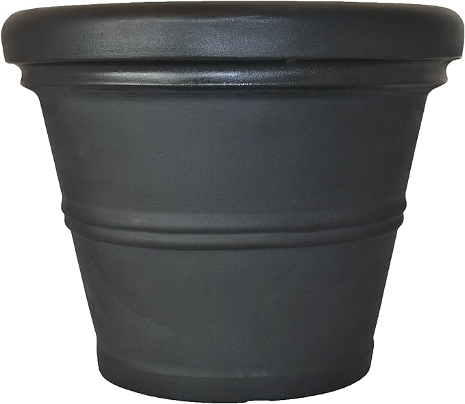 Tusco Products RR135BK Classic Rolled Rim Garden Planter by TuscoProducts